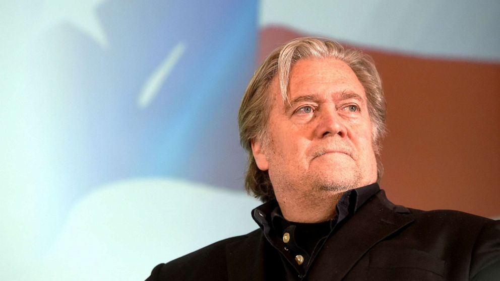PHOTO: Steve Bannon, former strategic adviser to President Donald Trump, attends a discussion in Prague, May 22, 2018.