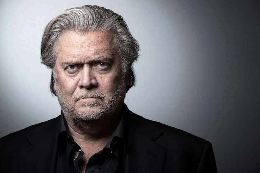 PHOTO: Steve Bannon poses during a photo session in Paris on May 27, 2019.