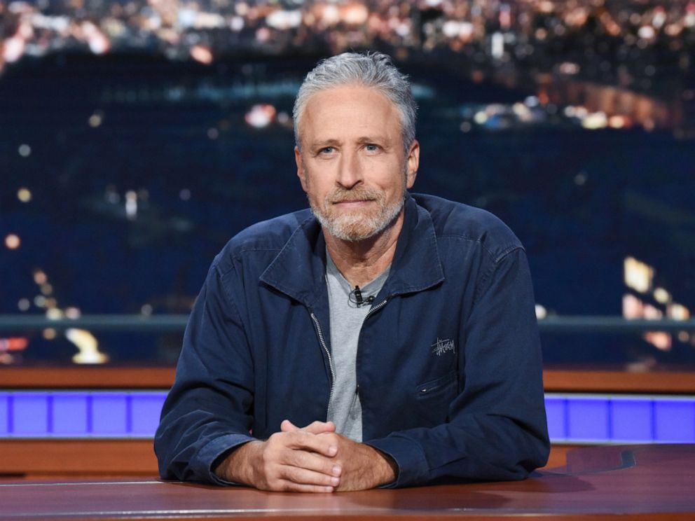 PHOTO: Jon Stewart appears as a guest on The Late Show with Stephen Colbert, June 17, 2019.