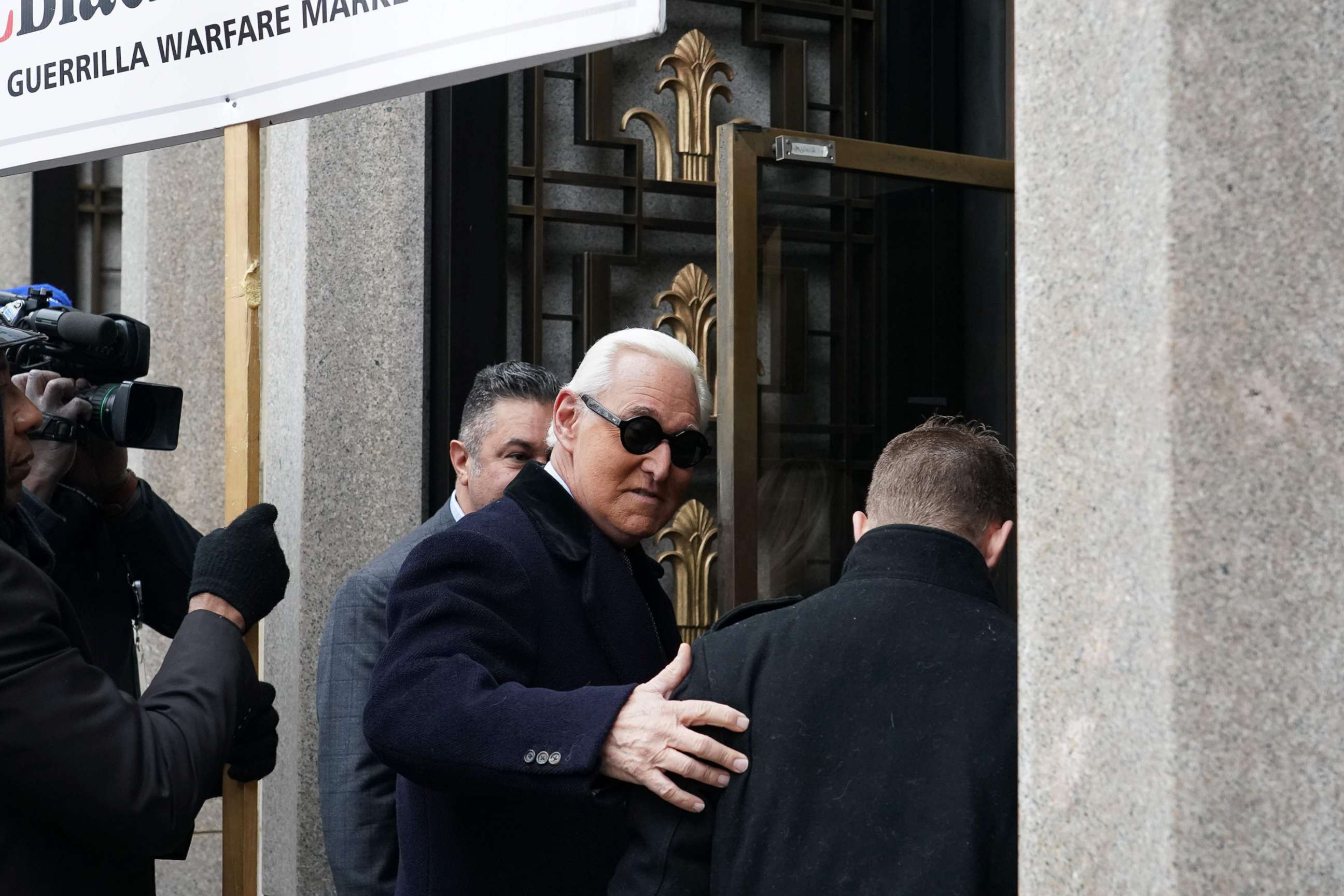 PHOTO: Roger Stone arrives at court prior to his sentencing hearing, Feb. 20, 2020, in Washington, D.C.