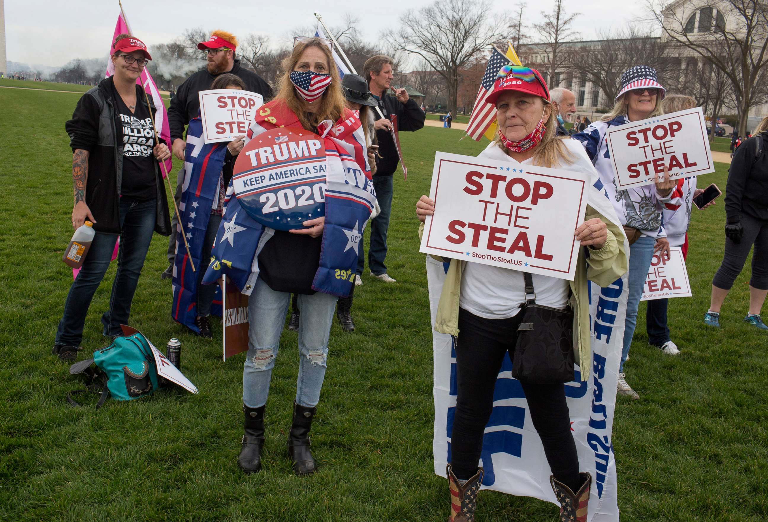 PHOTO: In this Dec. 12, 2020, file photo, Trump supporters attend a Stop the Steal rally in downtown Washington, D.C.