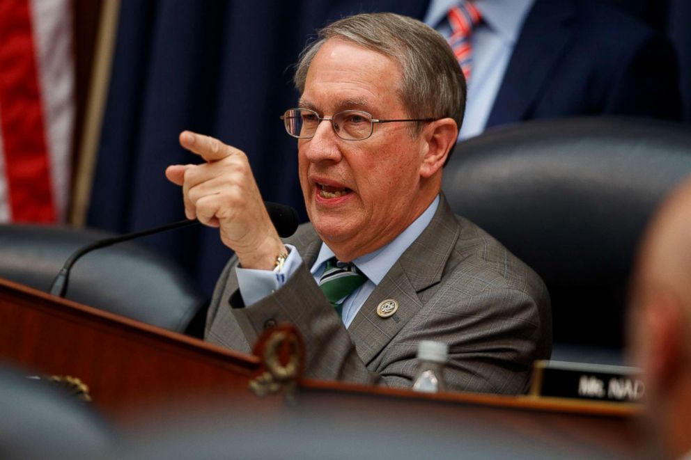 PHOTO: House Judiciary Committee Chair Bob Goodlatte interviews FBI Deputy Director Peter Strzok at a hearing at Capitol Hill on July 12, 2018 in Washington.