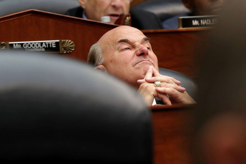 PHOTO: Rep. Louie Gohmert attends a joint hearing of the House Judiciary and Oversight and Government Reform committees on Capitol Hill, July 12, 2018, in Washington.