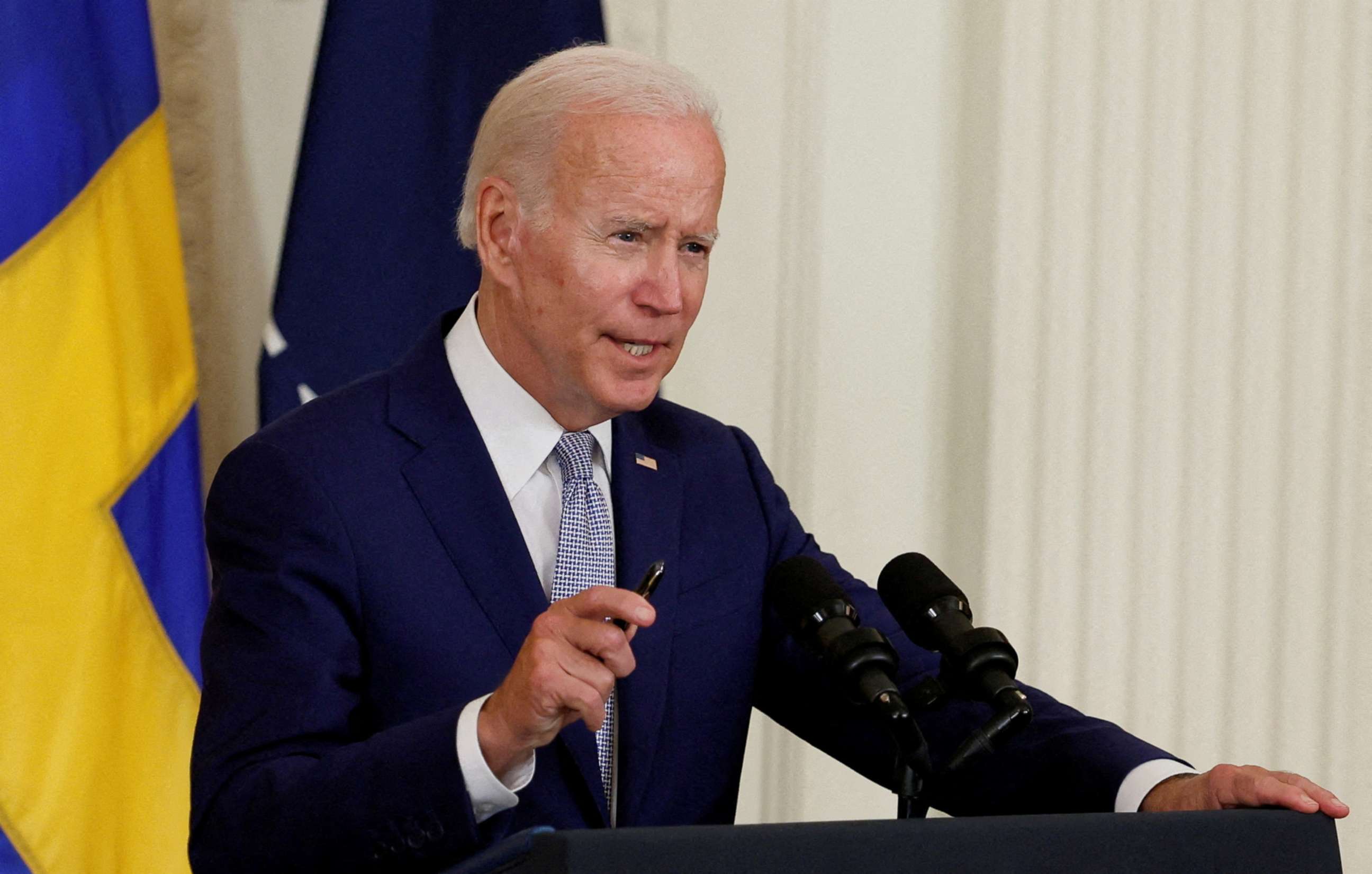 PHOTO: President Joe Biden in the East Room of the White House, in Washington, Aug. 9, 2022. 