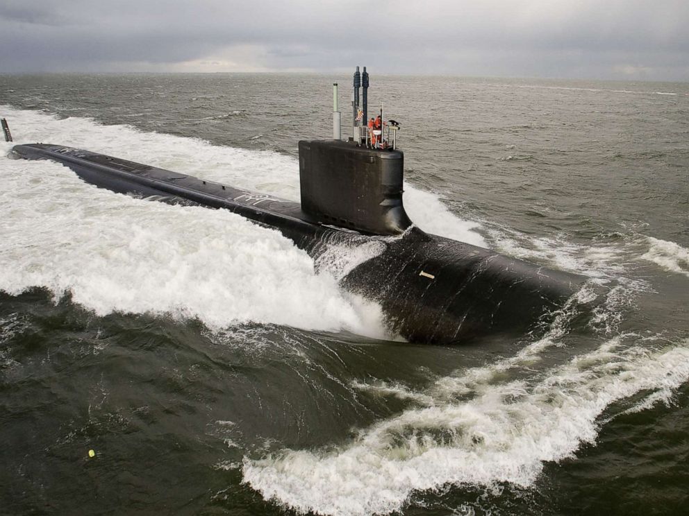 PHOTO: The Virginia-class attack submarine Pre-Commissioning Unit New Mexico (SSN 779) undergoes Bravo sea trials in the Atlantic Ocean, Nov. 26, 2009.