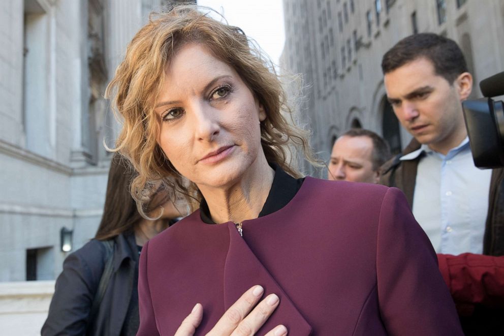 PHOTO: In this Oct. 18, 2018, file photo, Summer Zervos leaves New York state appellate court in New York.