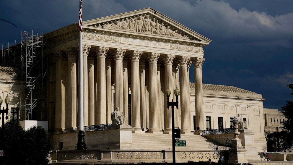 PHOTO: The U.S. Supreme Court building is seen in Washington, April 6, 2023.