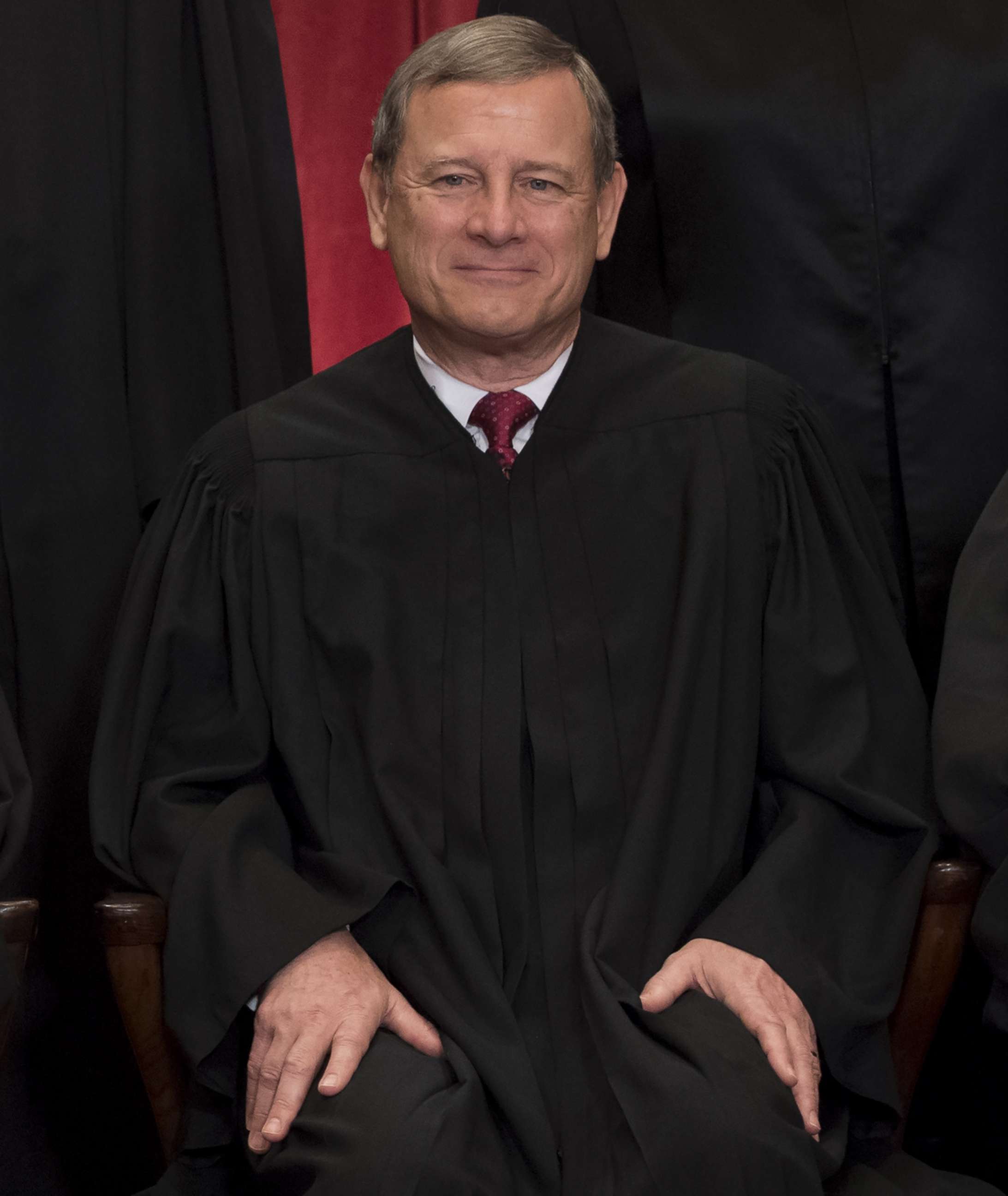 PHOTO: Chief Justice of the United States John G. Roberts sits for an official photo in the Supreme Court in Washington, June 1, 2017.