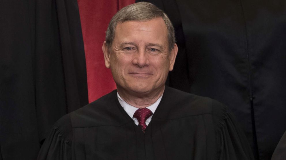 PHOTO: Chief Justice of the United States John G. Roberts sits for an official photo in the Supreme Court in Washington, June 1, 2017.