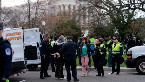 13 protesters arrested near Supreme Court ahead of abortion pill