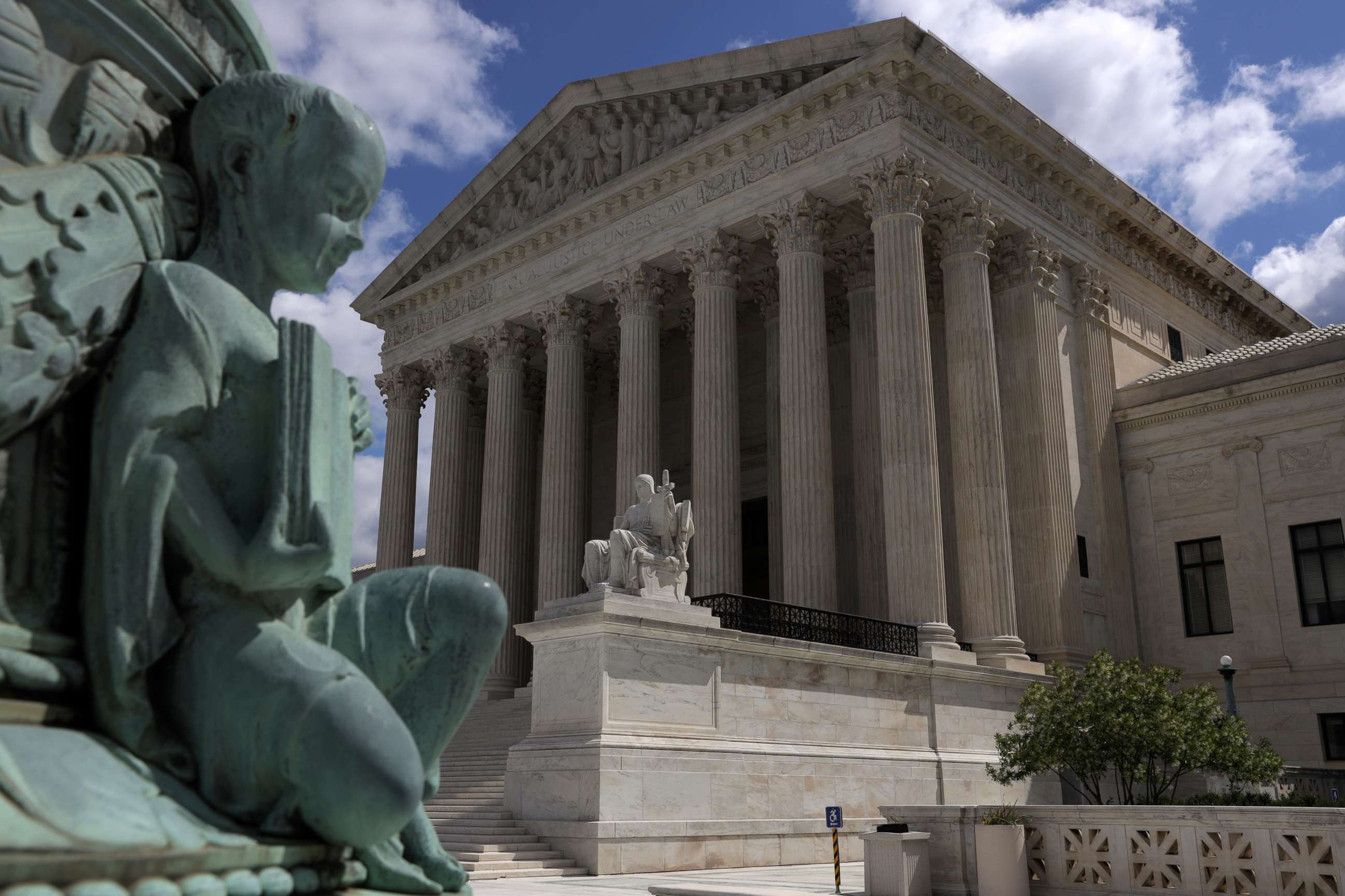 PHOTO: An exterior view of the U.S. Supreme Court building May 12, 2020 in Washington, D.C.