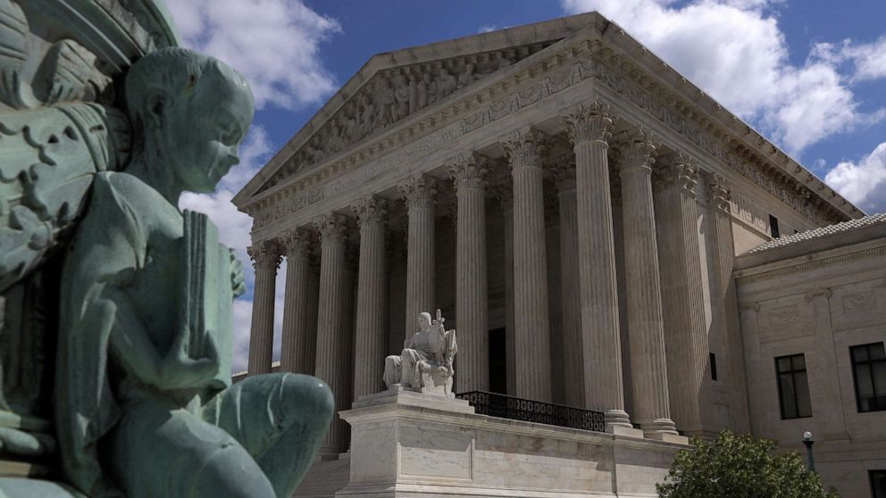 PHOTO: An exterior view of the U.S. Supreme Court building May 12, 2020 in Washington, D.C.