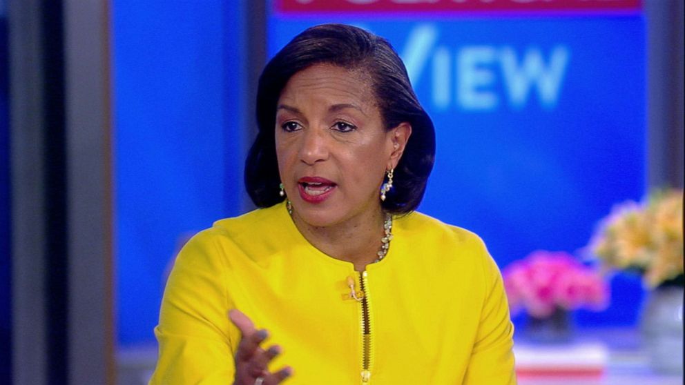 PHOTO: Former National Security Advisor Susan Rice appears on ABC's "The View," in New York City, Oct. 9, 2019.
