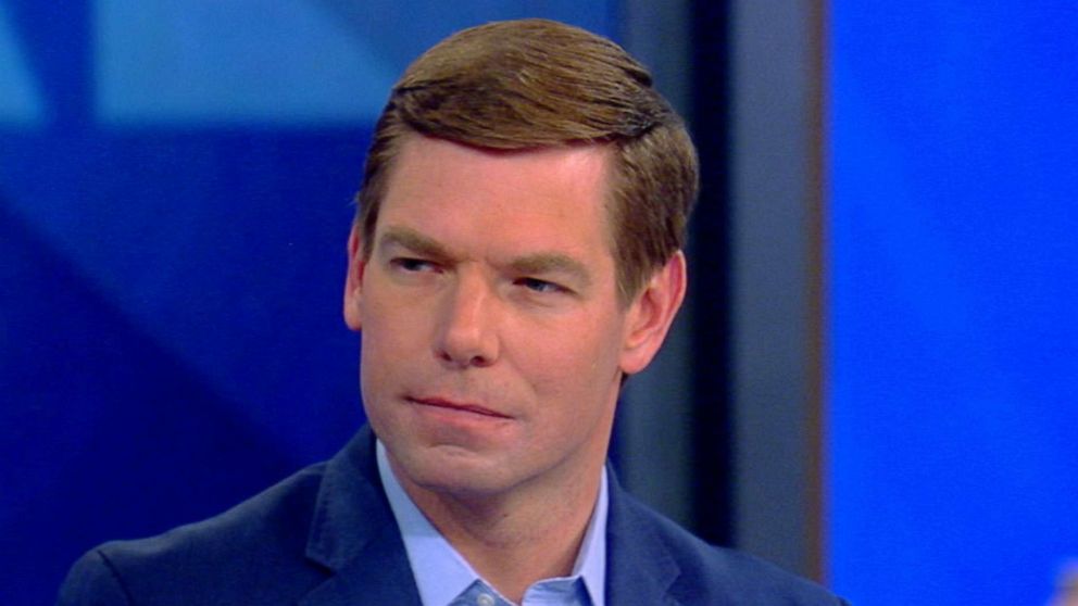 PHOTO: Democratic presidential candidate Rep. Eric Swalwell on "The View," June 4, 2019. 