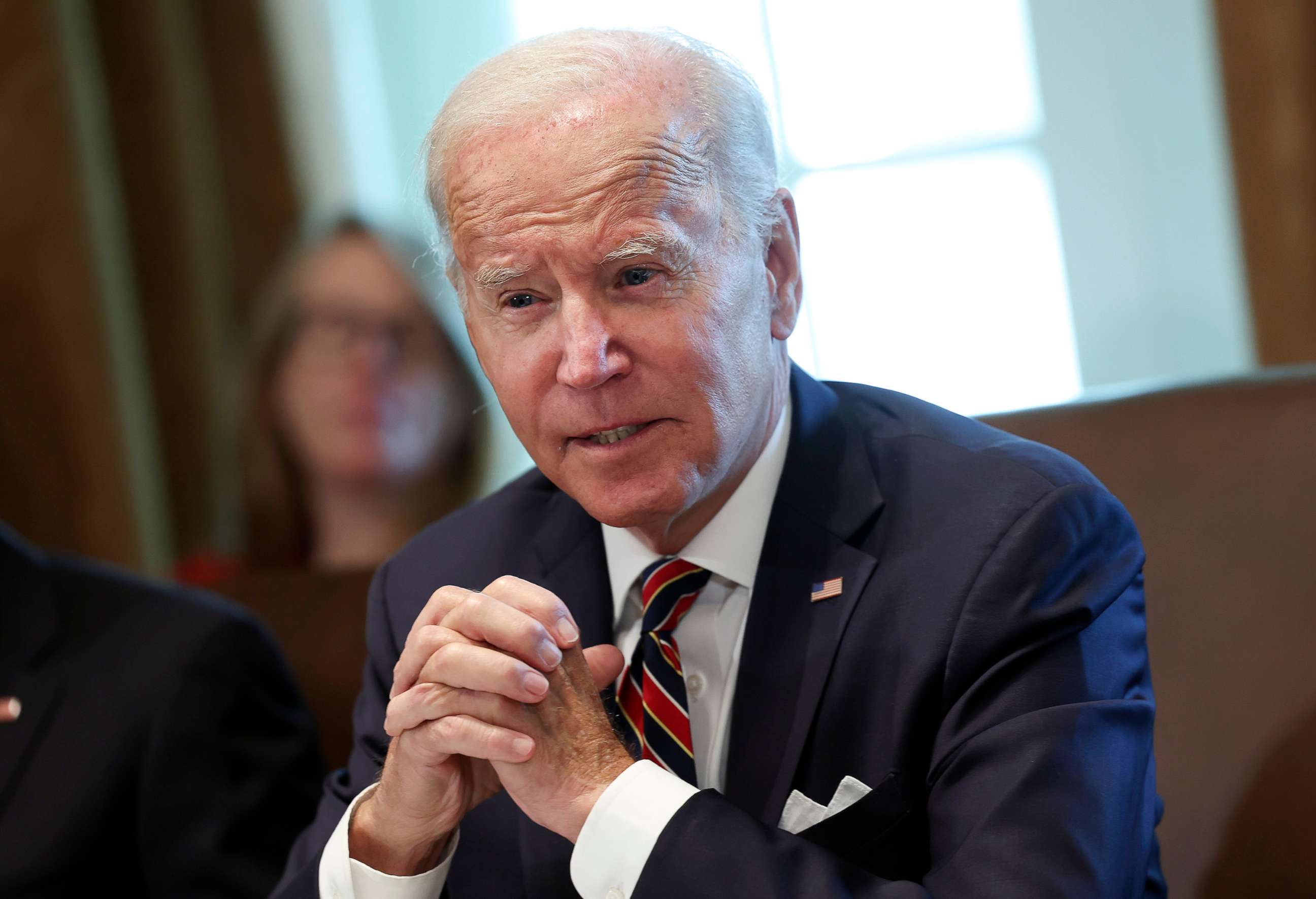 PHOTO: President Joe Biden delivers remarks during a Cabinet Meeting at the White House, Sept. 06, 2022.