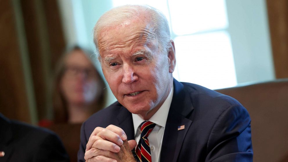 PHOTO: President Joe Biden delivers remarks during a Cabinet Meeting at the White House, Sept. 06, 2022.