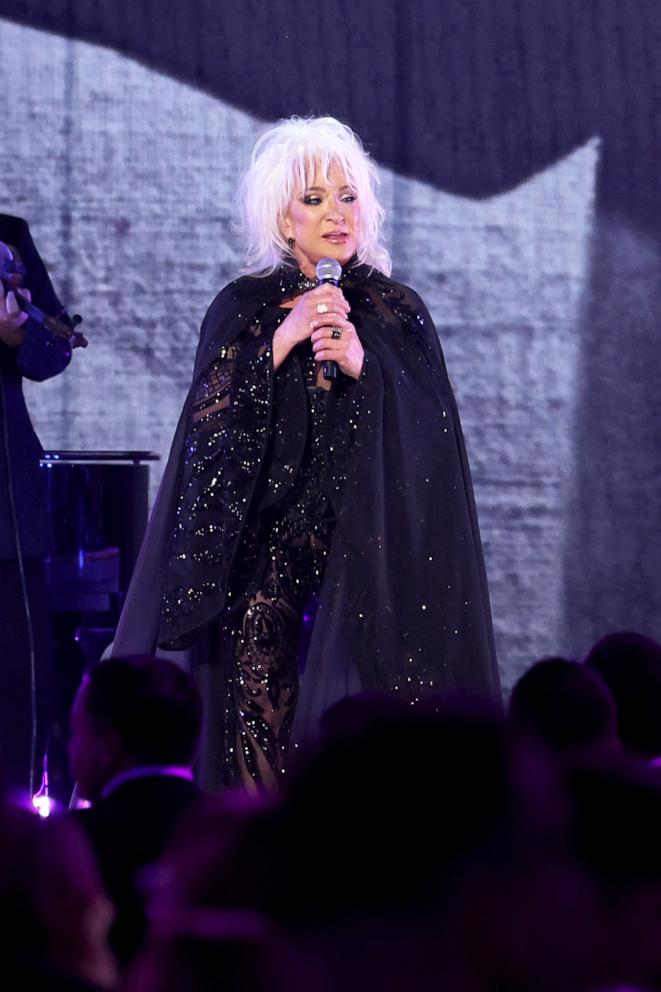 PHOTO: Tanya Tucker performs onstage during the 57th Annual CMA Awards at Bridgestone Arena on Nov. 8, 2023, in Nashville, Tenn.