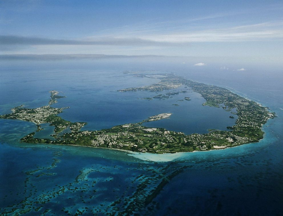 PHOTO: An aerial view shows the island of Bermuda.
