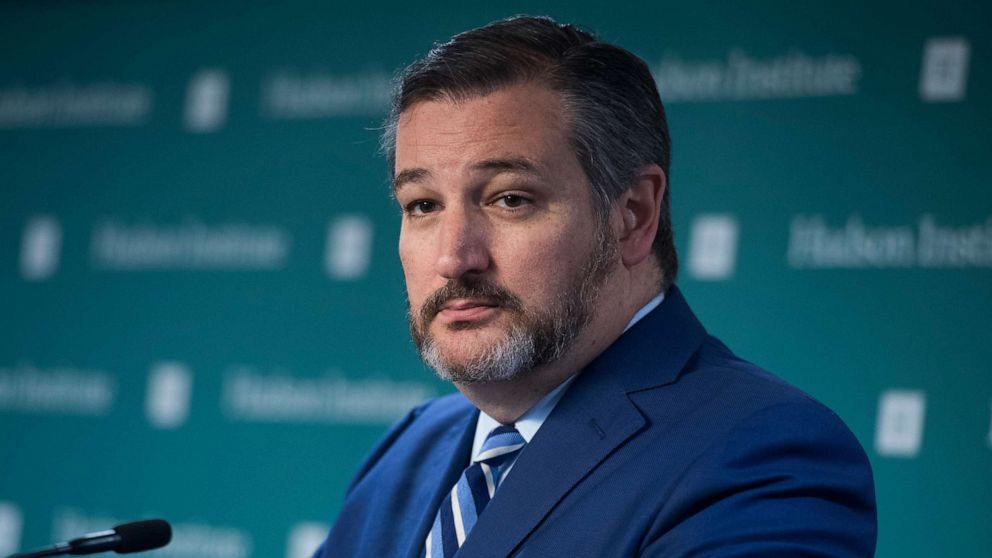 PHOTO: Sen. Ted Cruz speaks during a discussion titled Interventionism vs. Isolationism at the Hudson Institute in Washington, September 3, 2019.