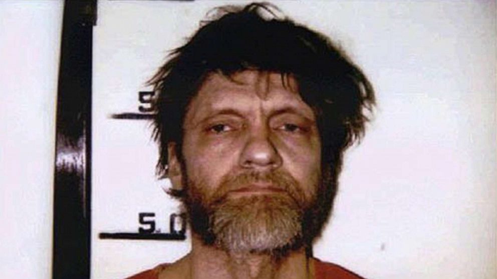PHOTO: Ted Kaczynski, identified as the domestic terrorist known as the Unabomber, is shown in this booking photo, April, 1996.