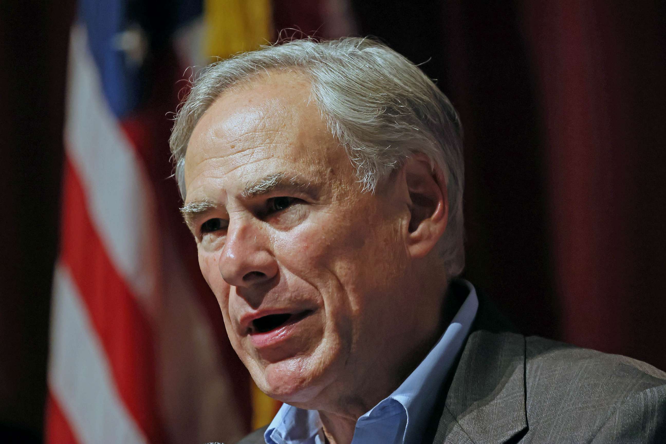 PHOTO: FILE - Governor Greg Abbott speaks during a press conference, May 27, 2022 in Uvalde, Texas.