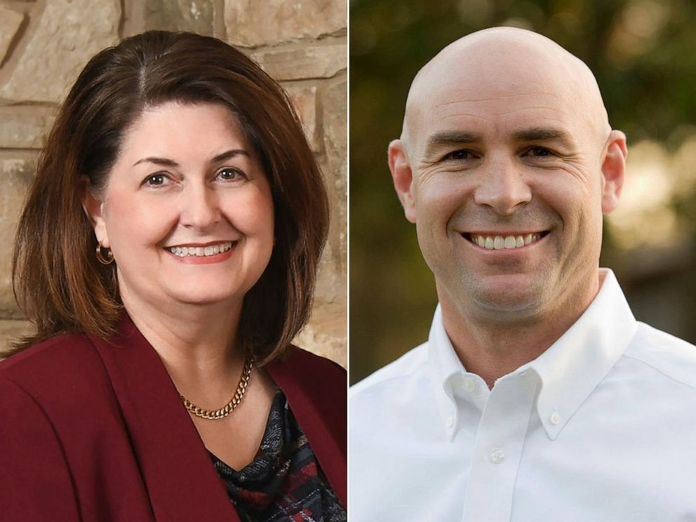 PHOTO: Susan Wright and Texas state Rep. Jake Ellzey, opponents in the Texas Congressional District 6 runoff election.
