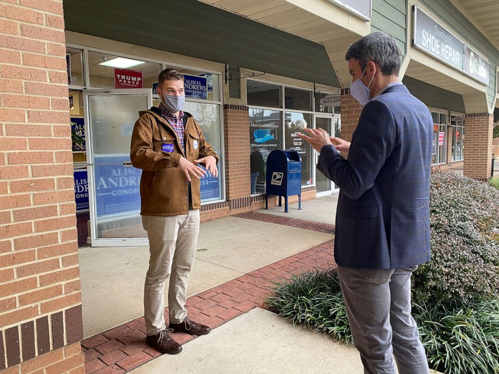 PHOTO: Sean Rastatter of Virginia says local Republicans have been successfully mobilizing door-knocking campaigns despite concerns about COVID-19.