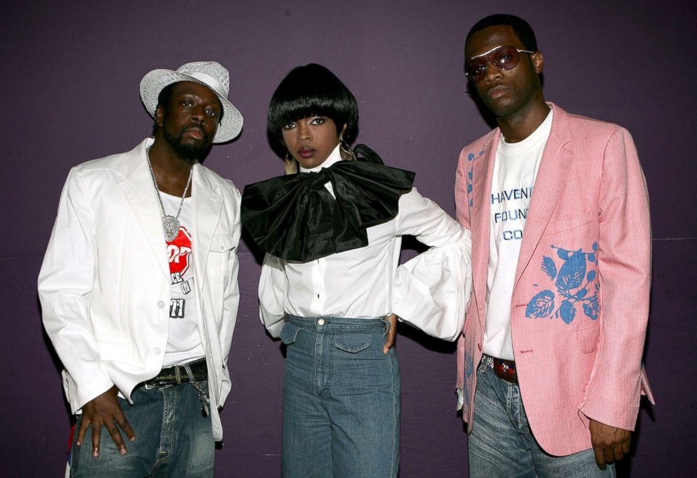 PHOTO: Musicians Wyclef Jean, Lauryn Hill and Pras Michel of the band the Fugees.