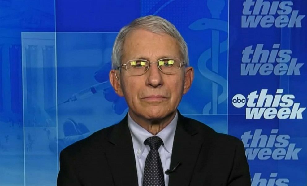 PHOTO: Dr. Anthony Fauci is interviewed on "This Week"., Nov. 28, 2021.