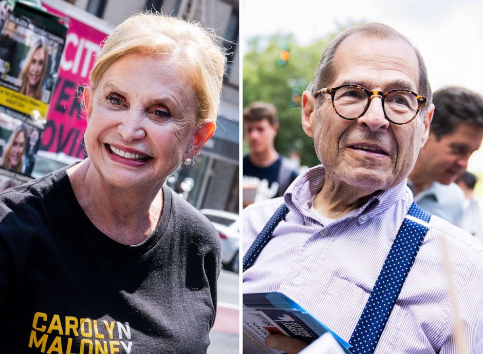 PHOTO: Rep. Carolyn Maloney and Rep. Jerrold Nadler are pictured in a composited image.