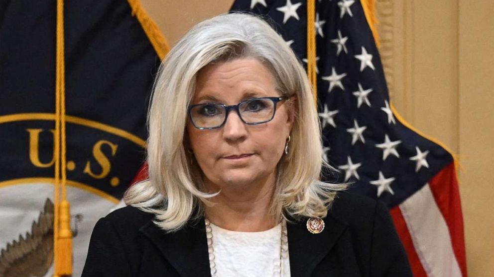 PHOTO: Representative Liz Cheney, arrives for hearing at the Capitol in Washington, July 12, 2022.