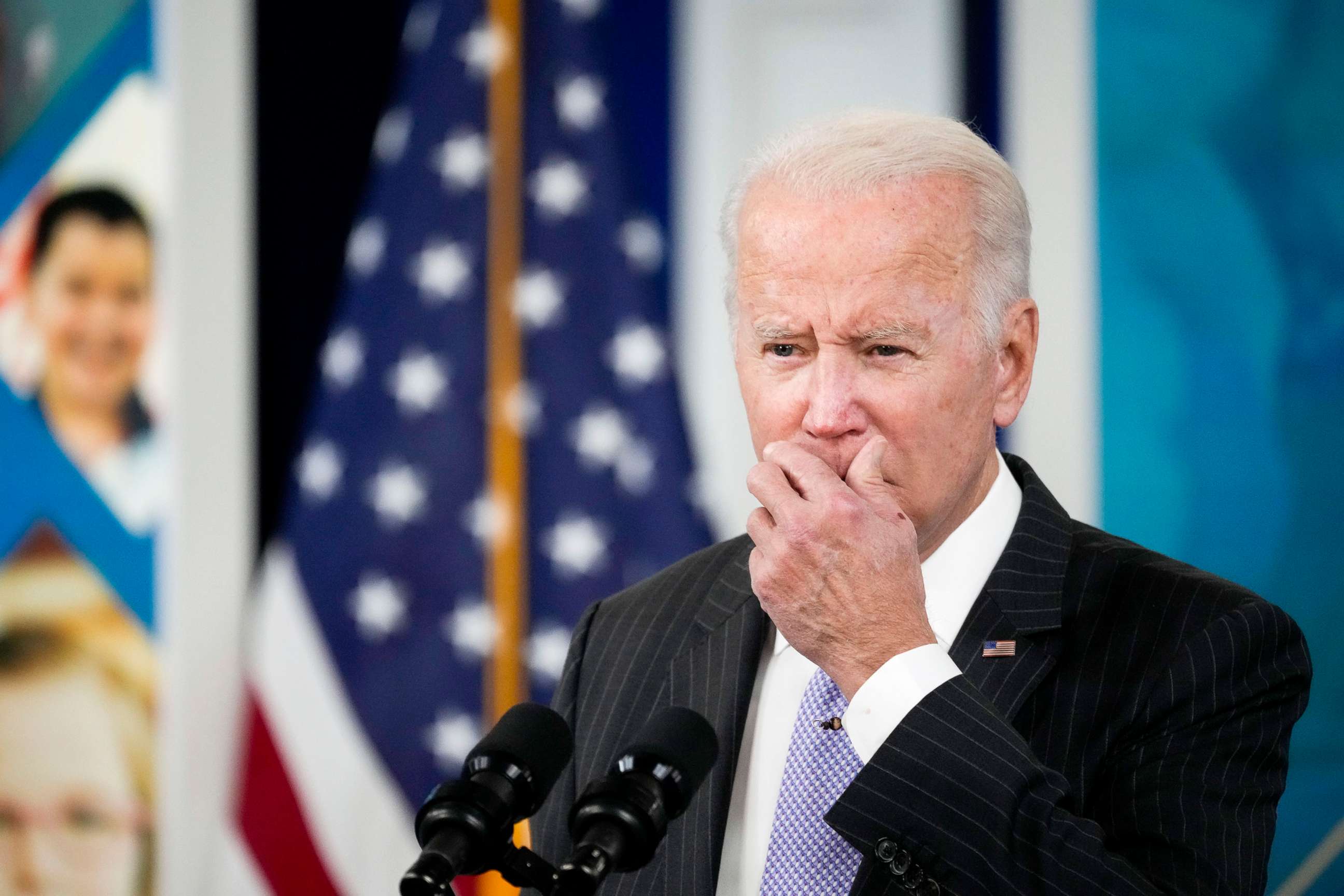 PHOTO: President Joe Biden speaks about the authorization of the Covid-19 vaccine for children ages 5-11 on the White House campus, Nov. 03, 2021.