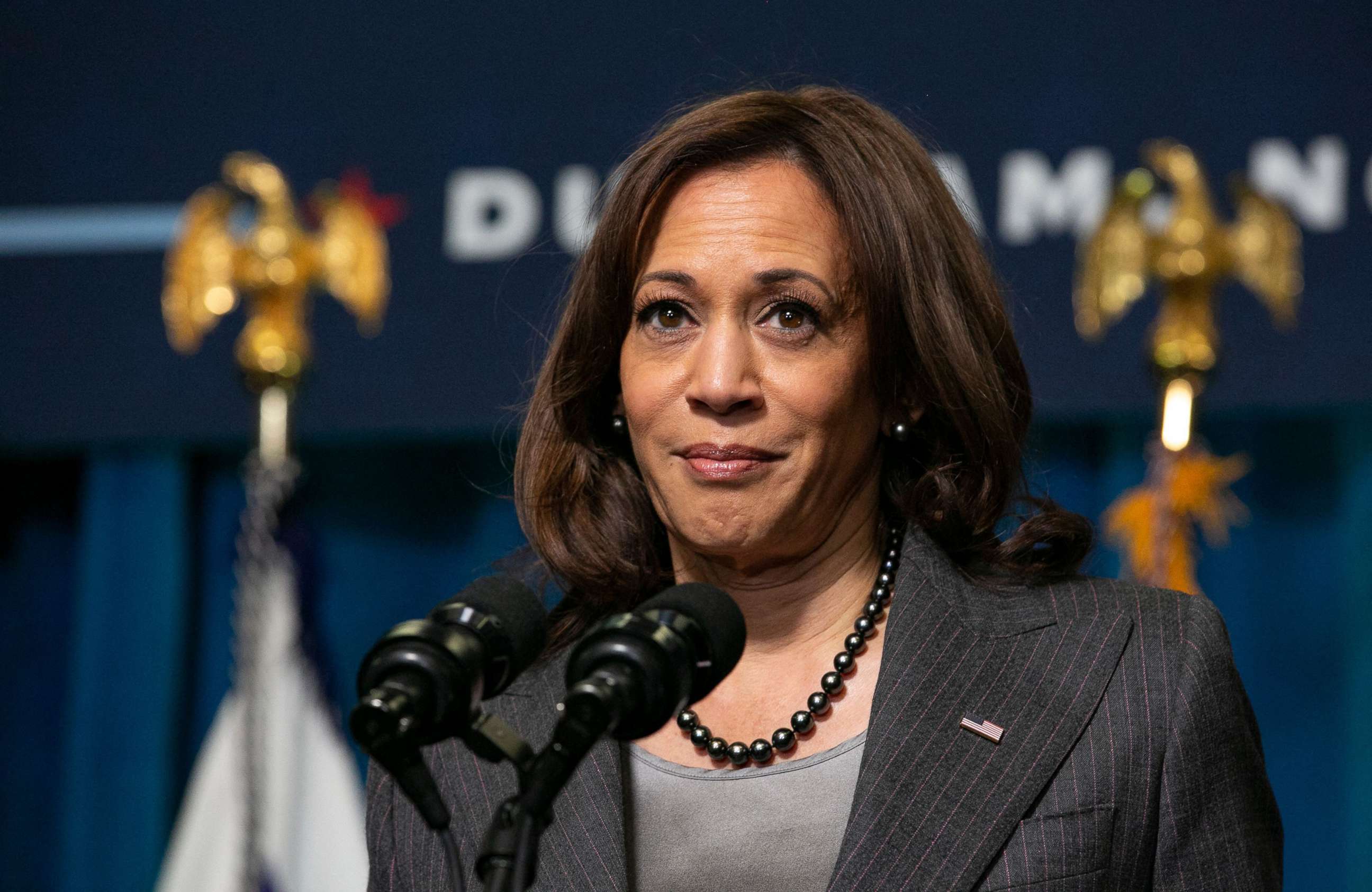 PHOTO: Vice President Kamala Harris speaks in Durham, N.C.,  March 2, 2022.