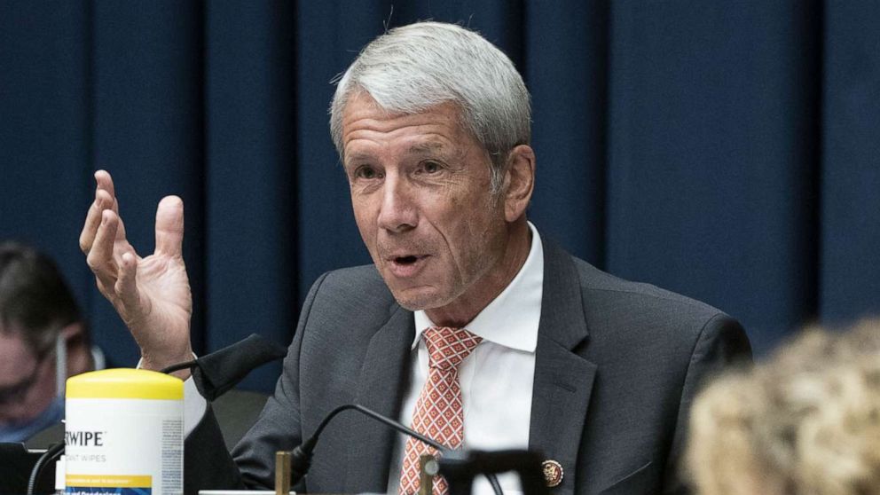 PHOTO: Representative Kurt Schrader questions witnesses at a committee hearing in Washington, June 23, 2020. 