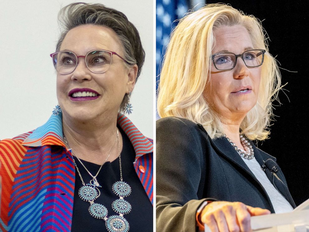 PHOTO: Harriet Hageman and Liz Cheney are pictured in a composite file photo.