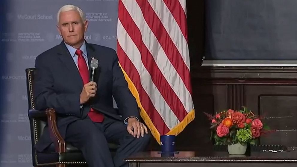 Former Vice President Mike Pence was asked a question about whether he will vote for former President Donald Trump if he runs in 2024.