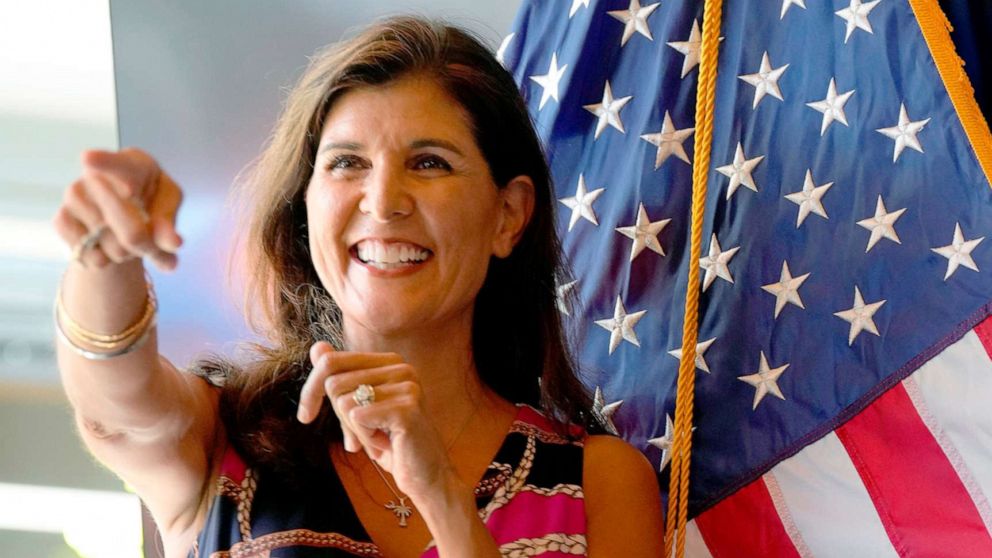 PHOTO: Former South Carolina Gov. Nikki Haley attends a campaign rally ahead of South Carolina's GOP primary elections in Summerville, S.C., June 12, 2022.