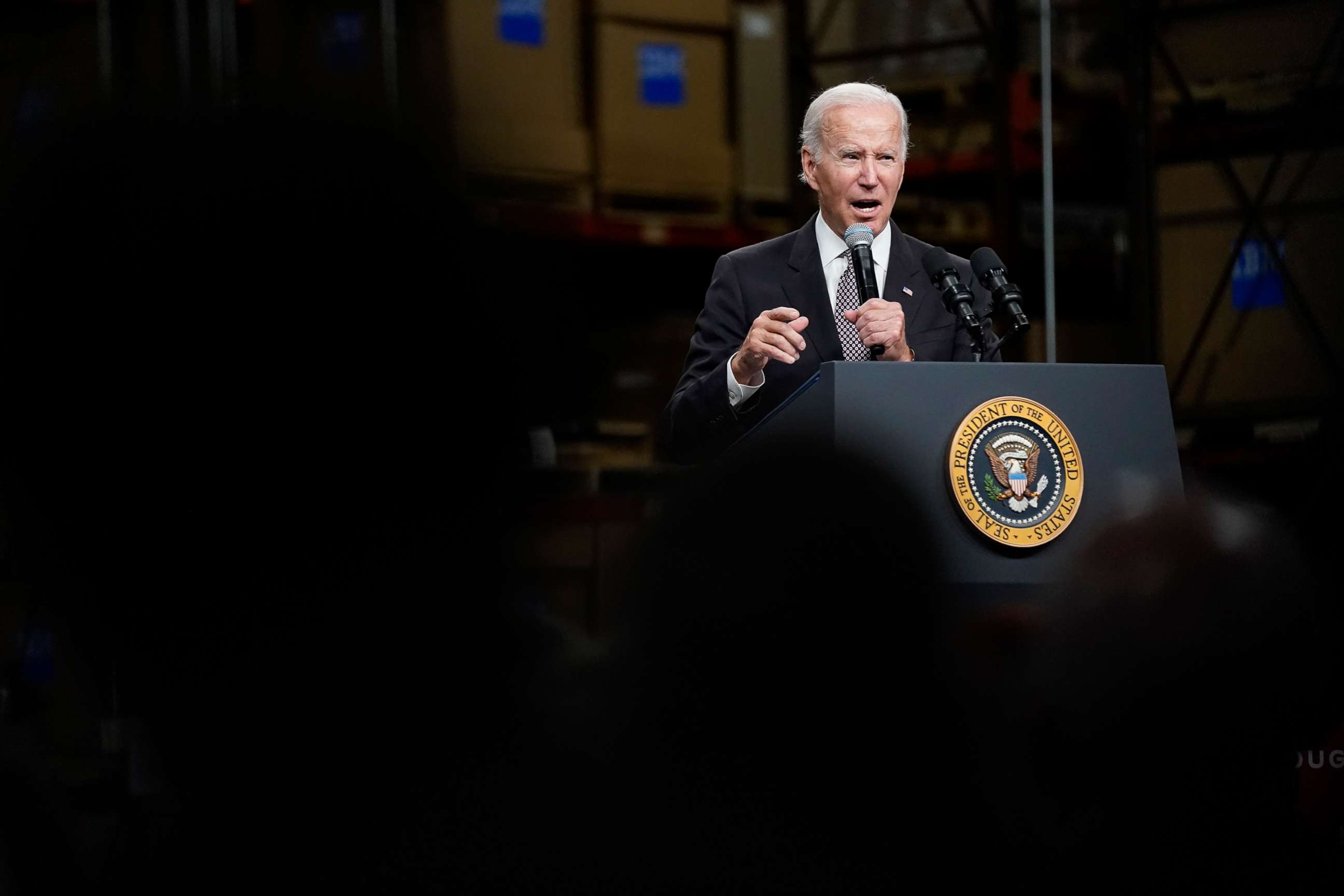 PHOTO: President Joe Biden speaks at an IBM facility in Poughkeepsie, New York, Oct. 6, 2022.