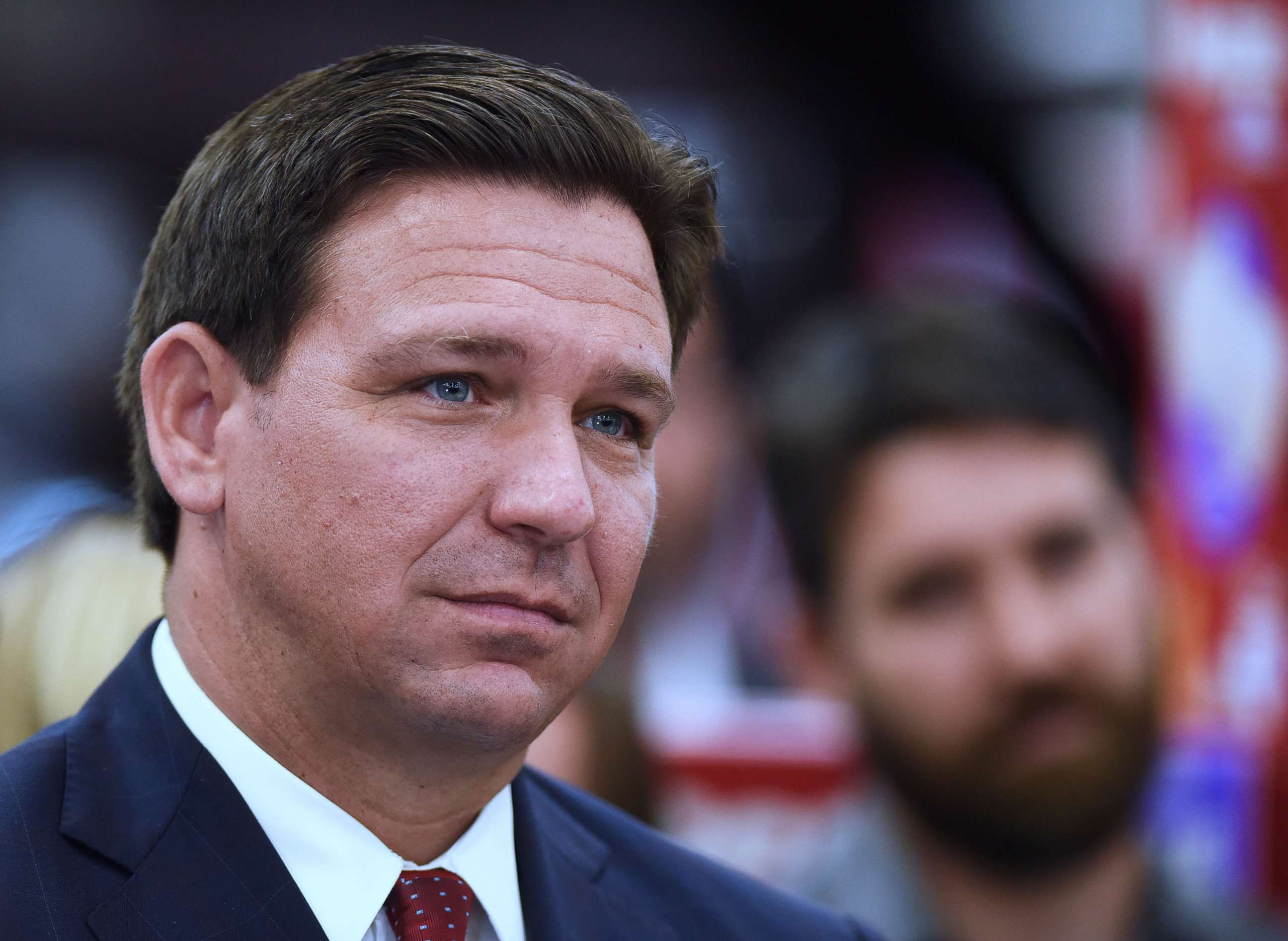 PHOTO: Florida Governor Ron DeSantis attends a press conference in Ocala, Fla., May 6, 2022.