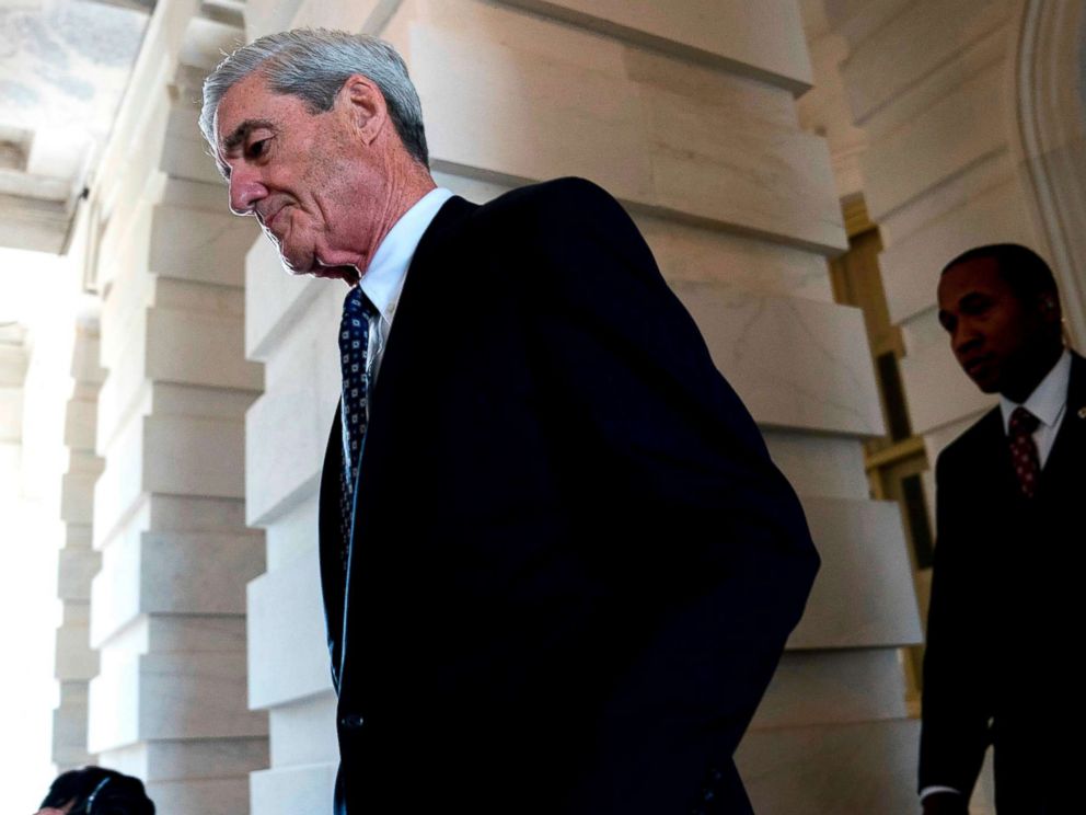 PHOTO:Former FBI Director Robert Mueller, the special counsel probing Russian interference in the 2016 election, departs Capitol Hill, June 21, 2017, following a closed door meeting in Washington.