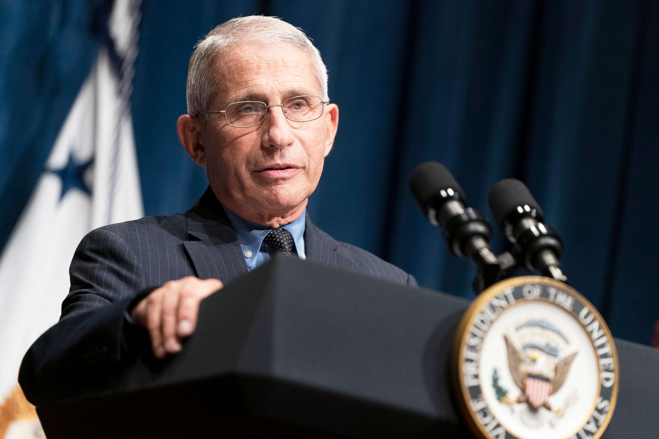 PHOTO: Director of the National Institute of Allergy and Infectious Diseases Anthony Fauci speaks after a White House Coronavirus Task Force briefing in Washington, June 26, 2021.
