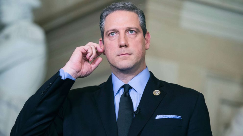 Rep. Tim Ryan in Statuary Hall before President Donald Trump's State of the Union address to a joint session of Congress in the House chamber, Jan. 30, 2018.