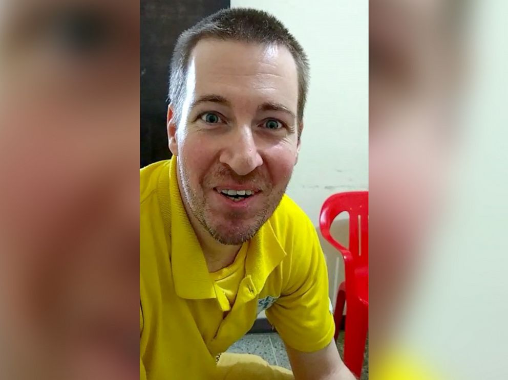 PHOTO: Todd Leininger is seen in this November 2018 video grab in prison in Venezuela.