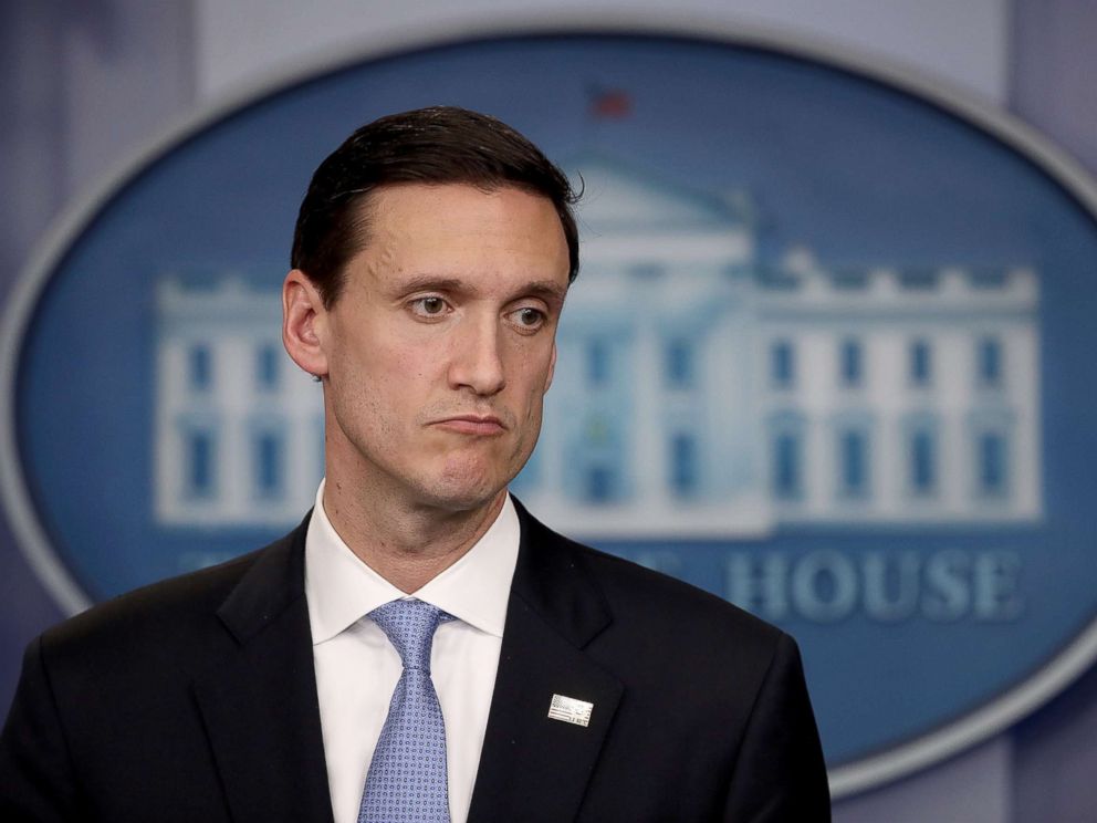 PHOTO: White House Homeland Security Advisor Tom Bossert answers questions during a White House briefing Sept. 11, 2017 in Washington, DC.