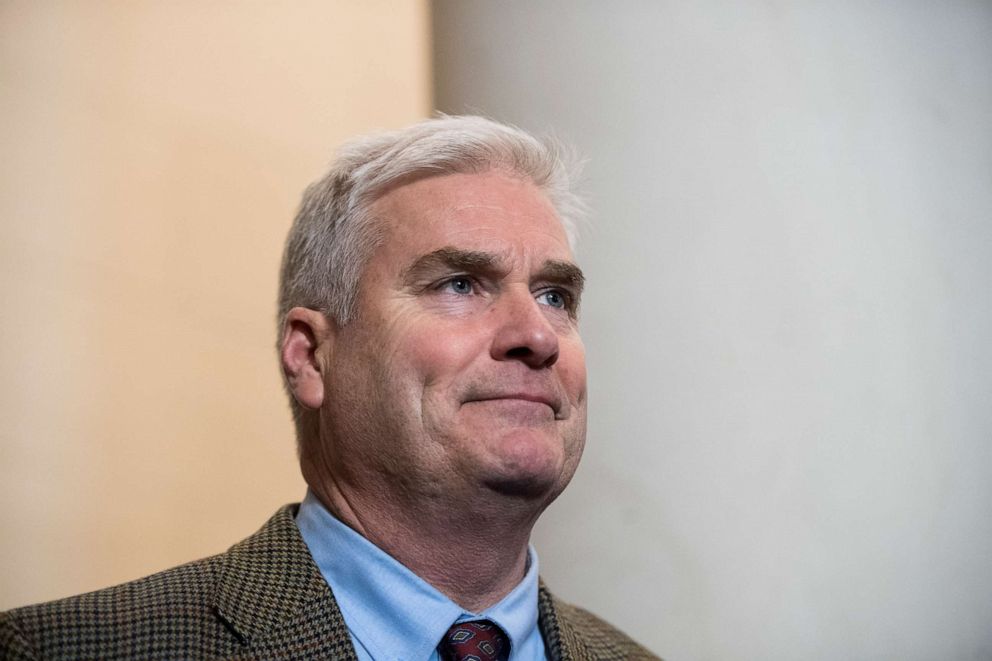 PHOTO: Rep. Tom Emmer participates in the press conference following the House GOP leadership elections in the Longworth House Office Building, Nov. 14, 2018.