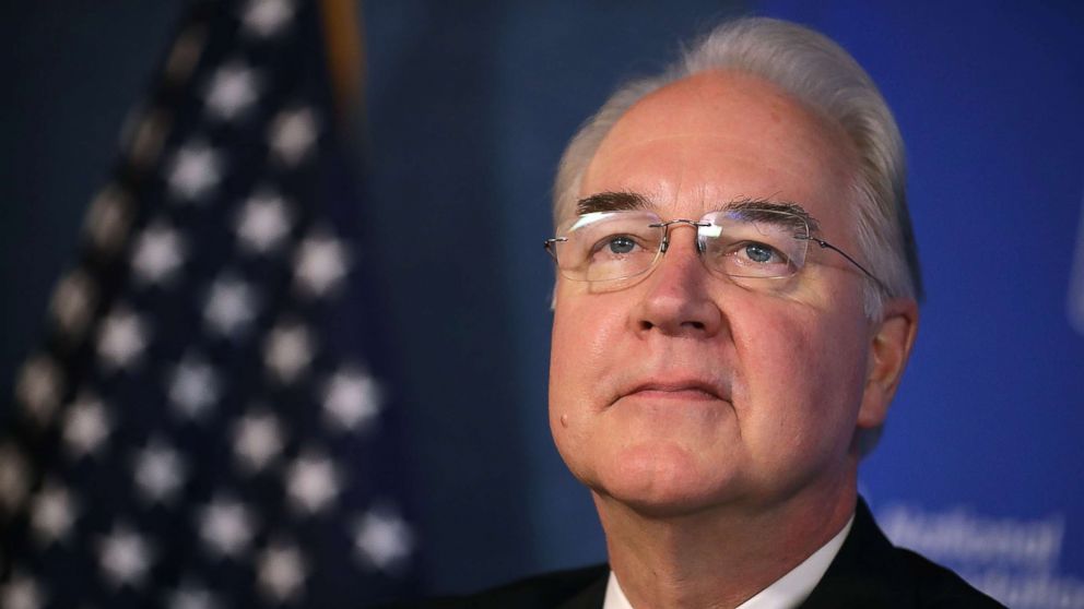 Former U.S. Heath and Human Services Secretary Tom Price participated in an event to promote the flu vaccine at the National Press Club Sept. 28, 2017 in Washington, DC.