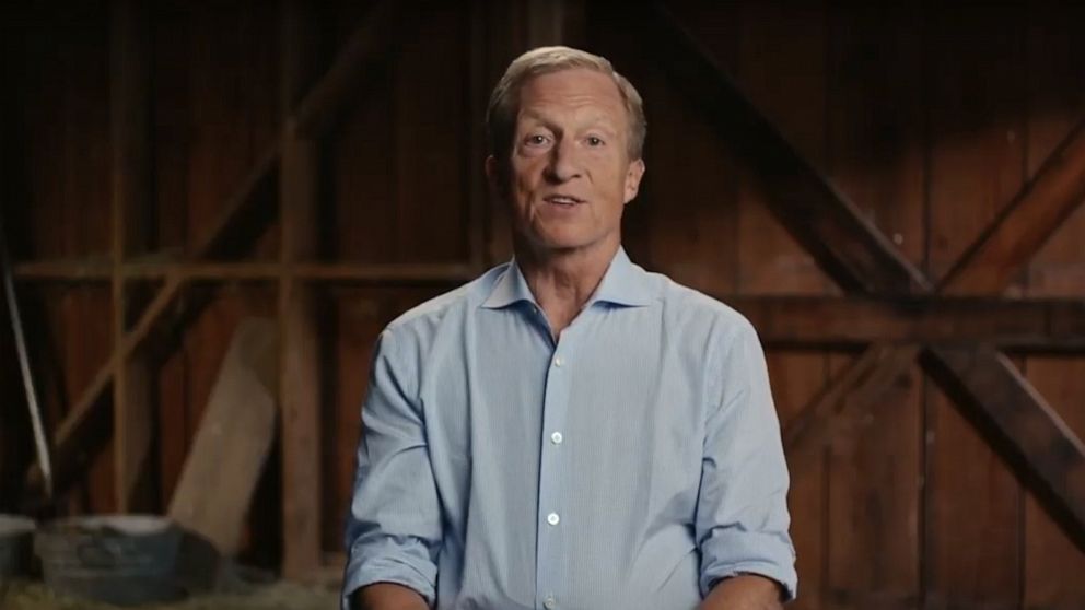 PHOTO: Tom Steyer makes his announcement as a 2020 presidential candidate in a video he posted to YouTube.