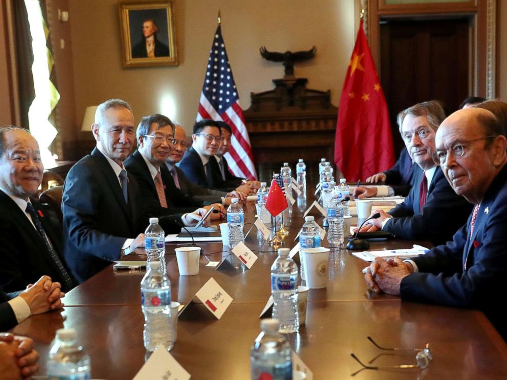 Trump Optimistic About High Stakes Trade Talks Between Us And China Abc News 