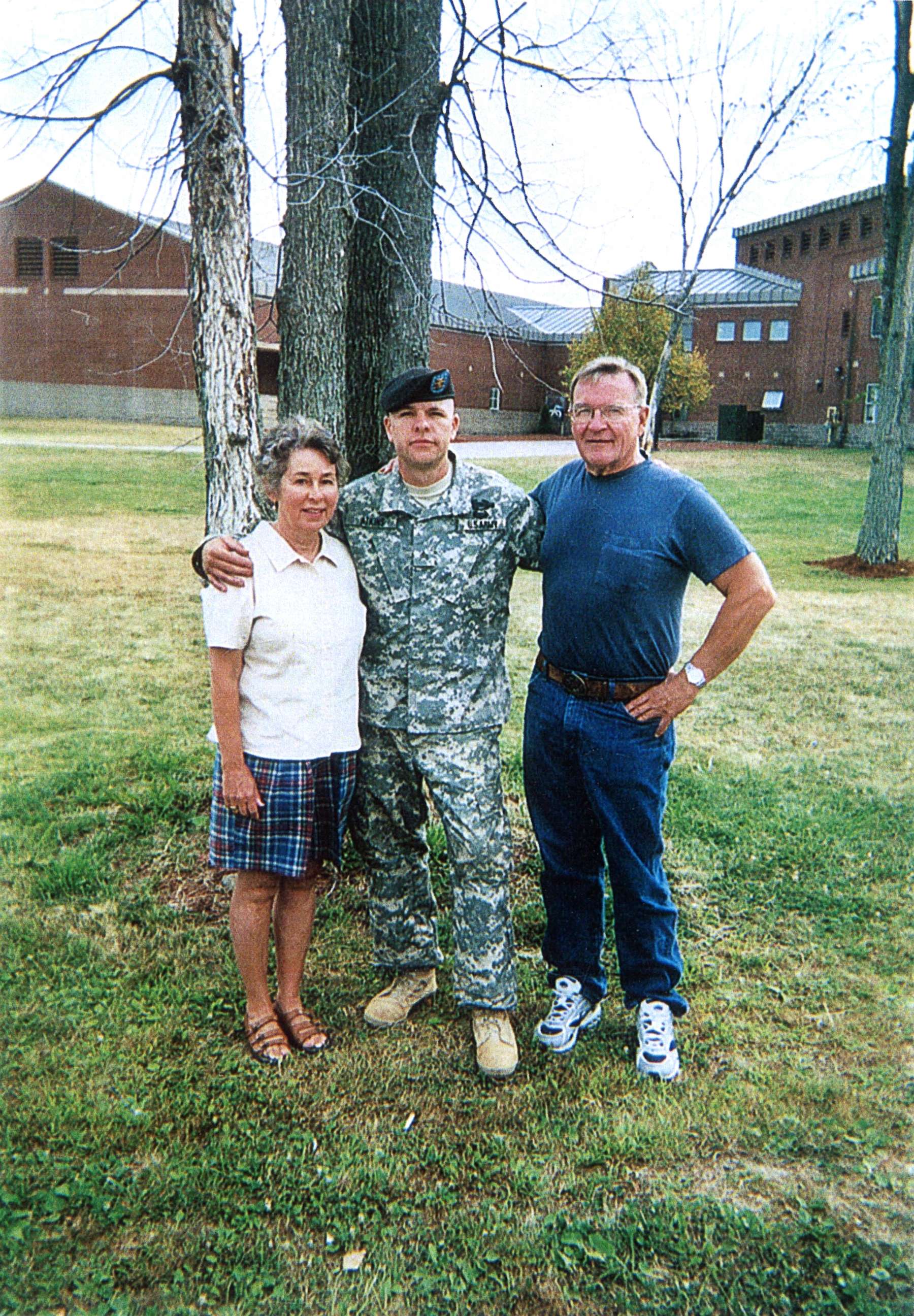 PHOTO: Then-Sgt. Travis Atkins’ parents, Jack and Elaine, visit their son at Fort Drum, N.Y., in 2006