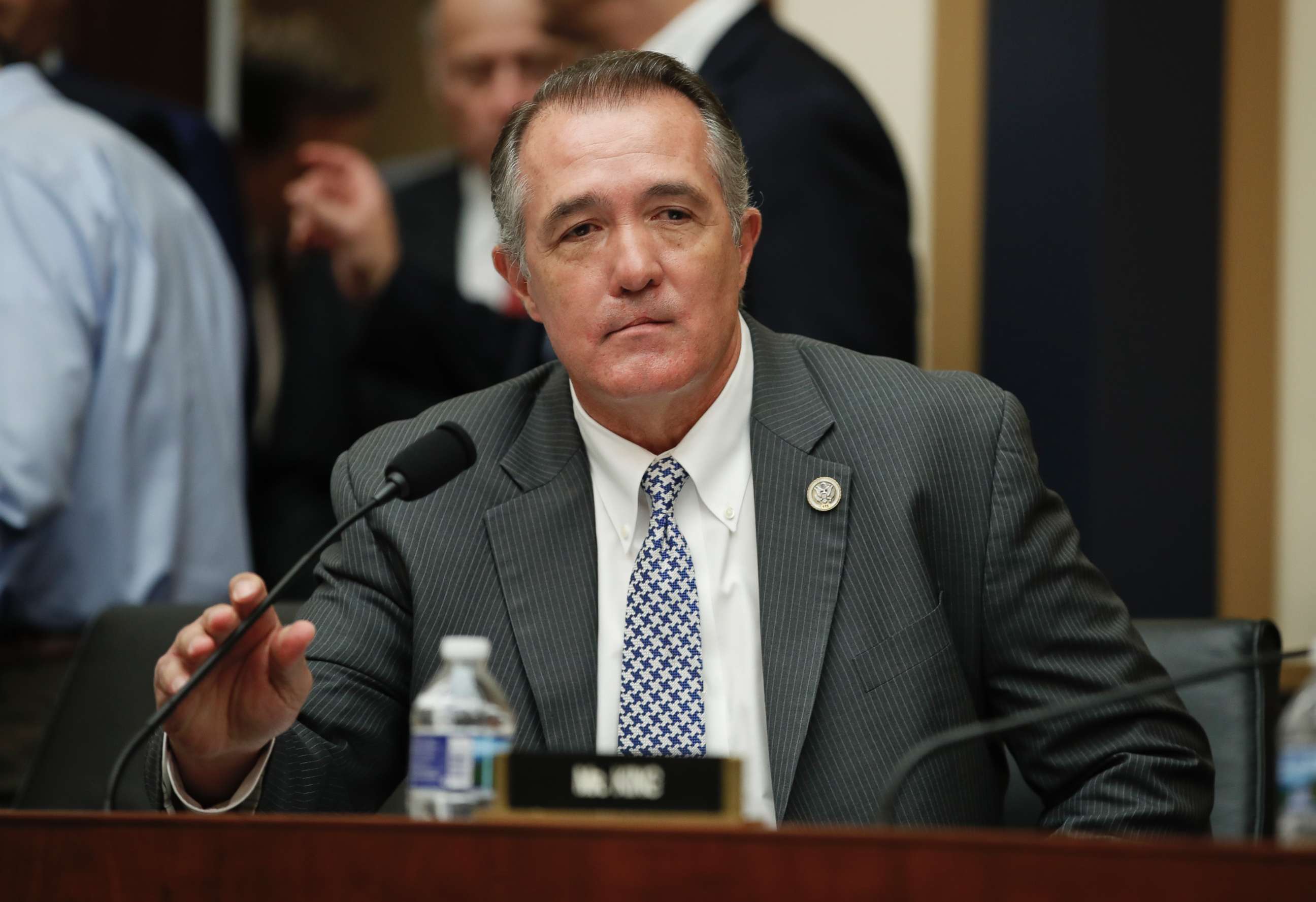 PHOTO: Rep. Trent Franks takes his seat before the start of a House Judiciary hearing on Capitol Hill in Washington, Dec. 7, 2017.